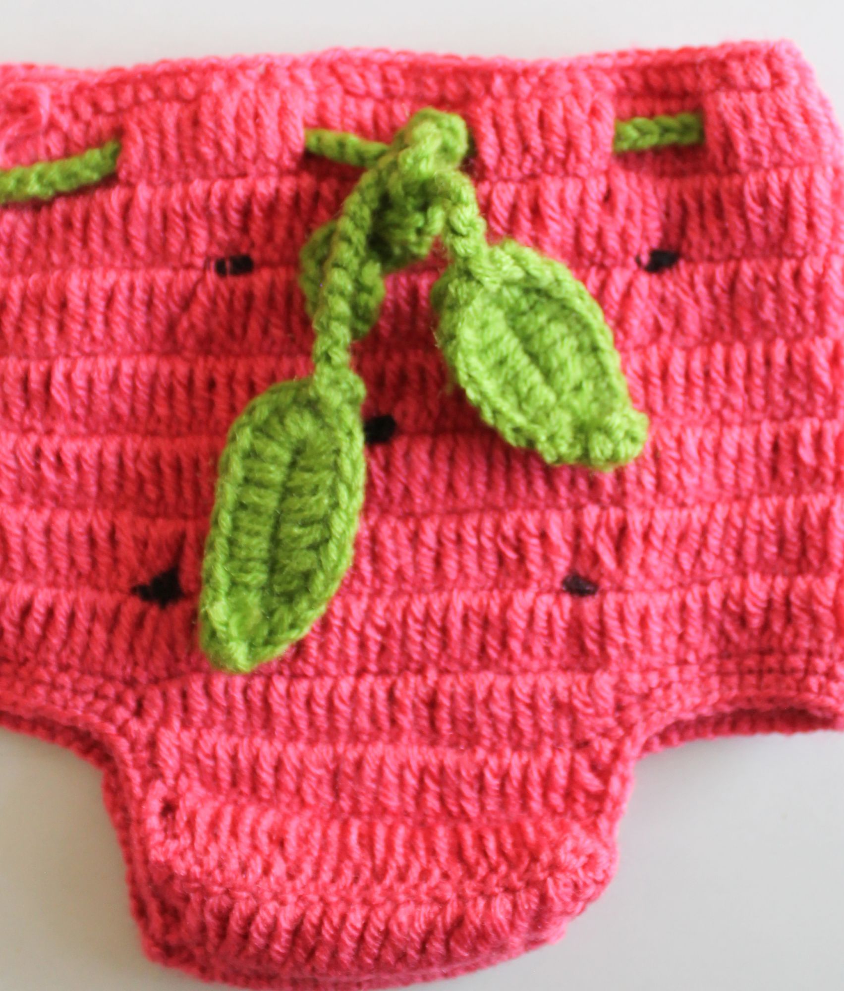 Woonie Strawberry Detailing Cap With Bloomer - Pink