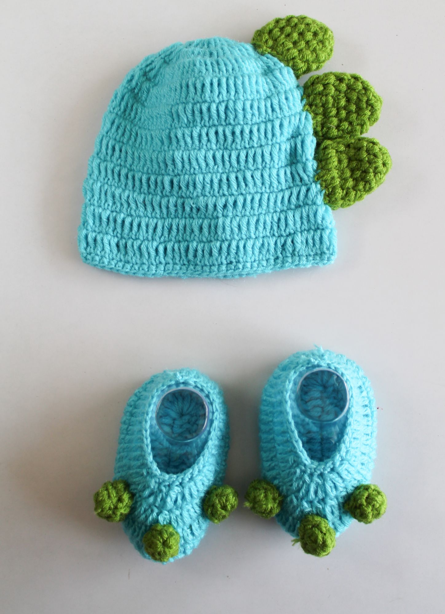 Woonie Solid Cap With Bloomer Hair Band & Booties - Blue