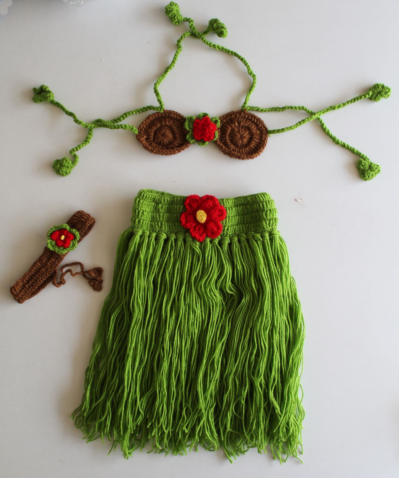 Woonie Handmade Bikni Style Photography Prop With Top & Band