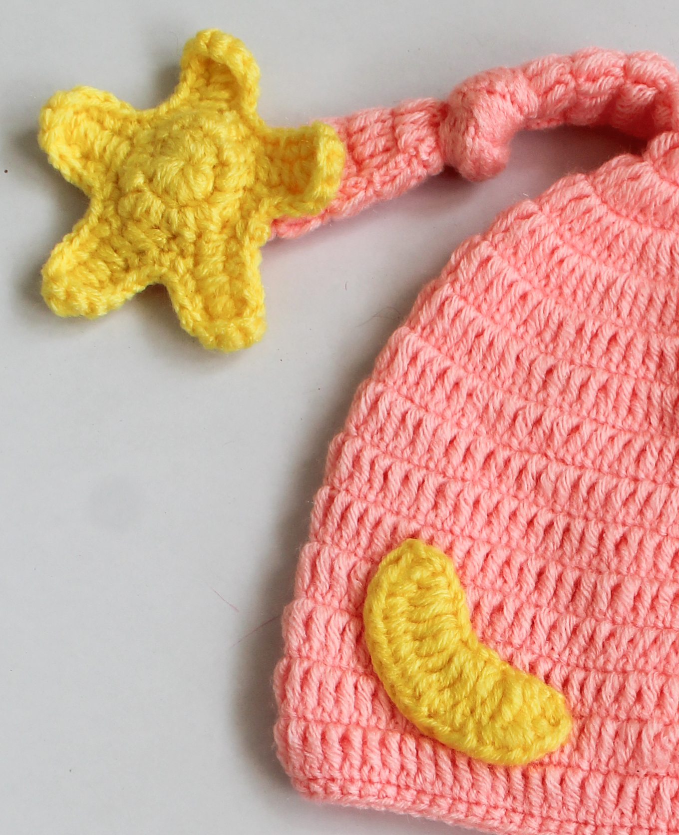 Woonie Star Detailing Cap With Bloomers - Peach