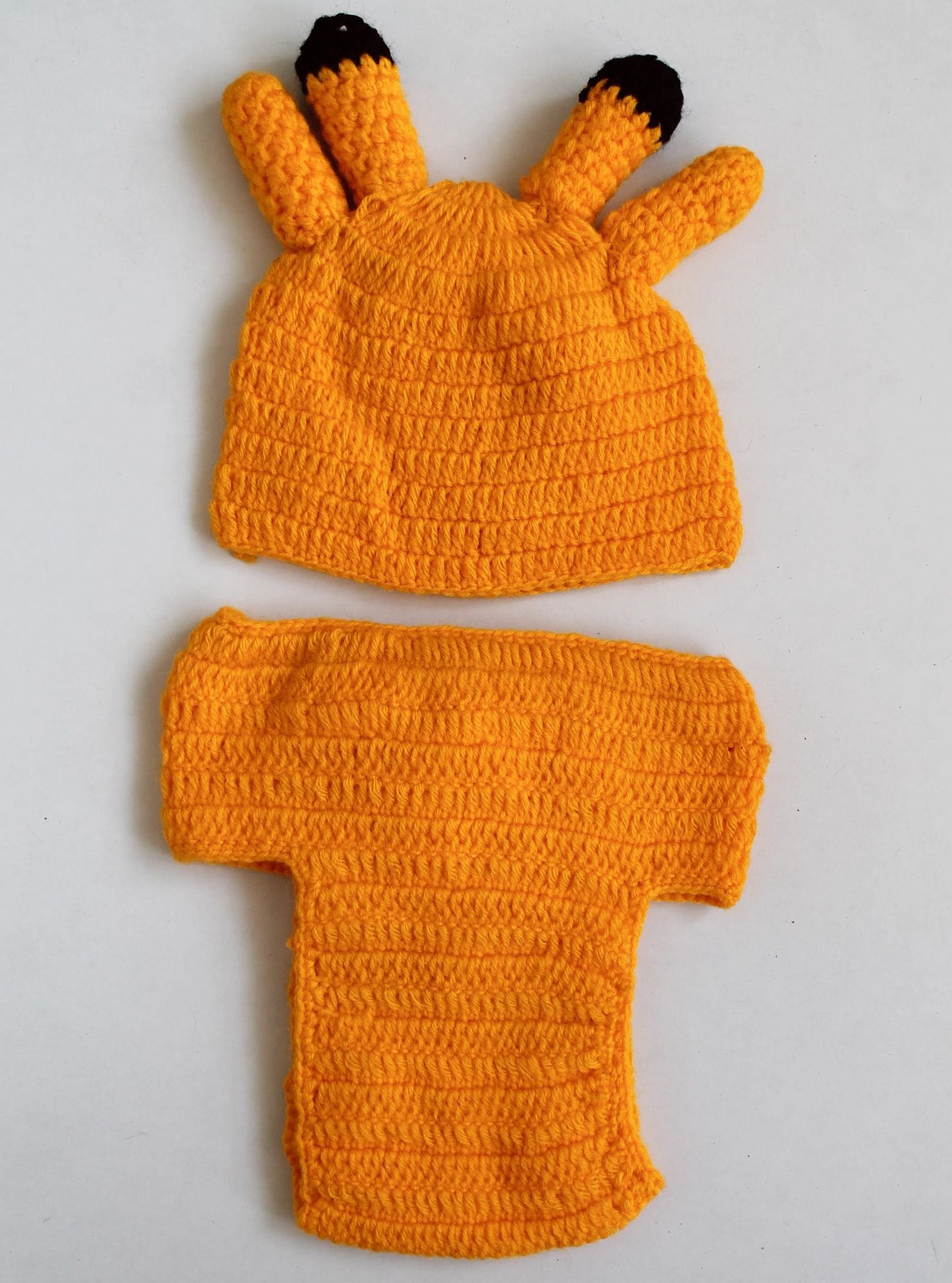 Woonie Animal Theme Cap With Bloomers - Orange