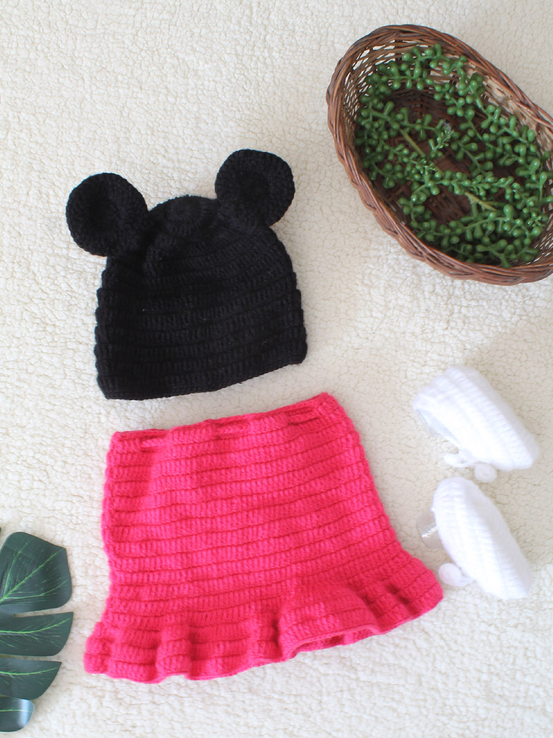 Polka Dot Infant Photo Shoot Props - Pink