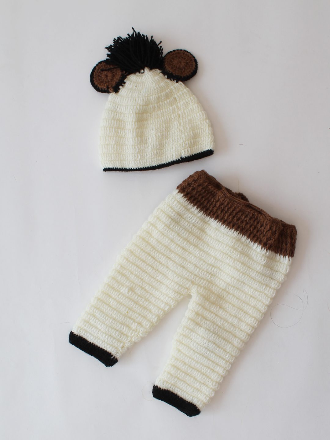Cow Photography Prop for Infants - Cream