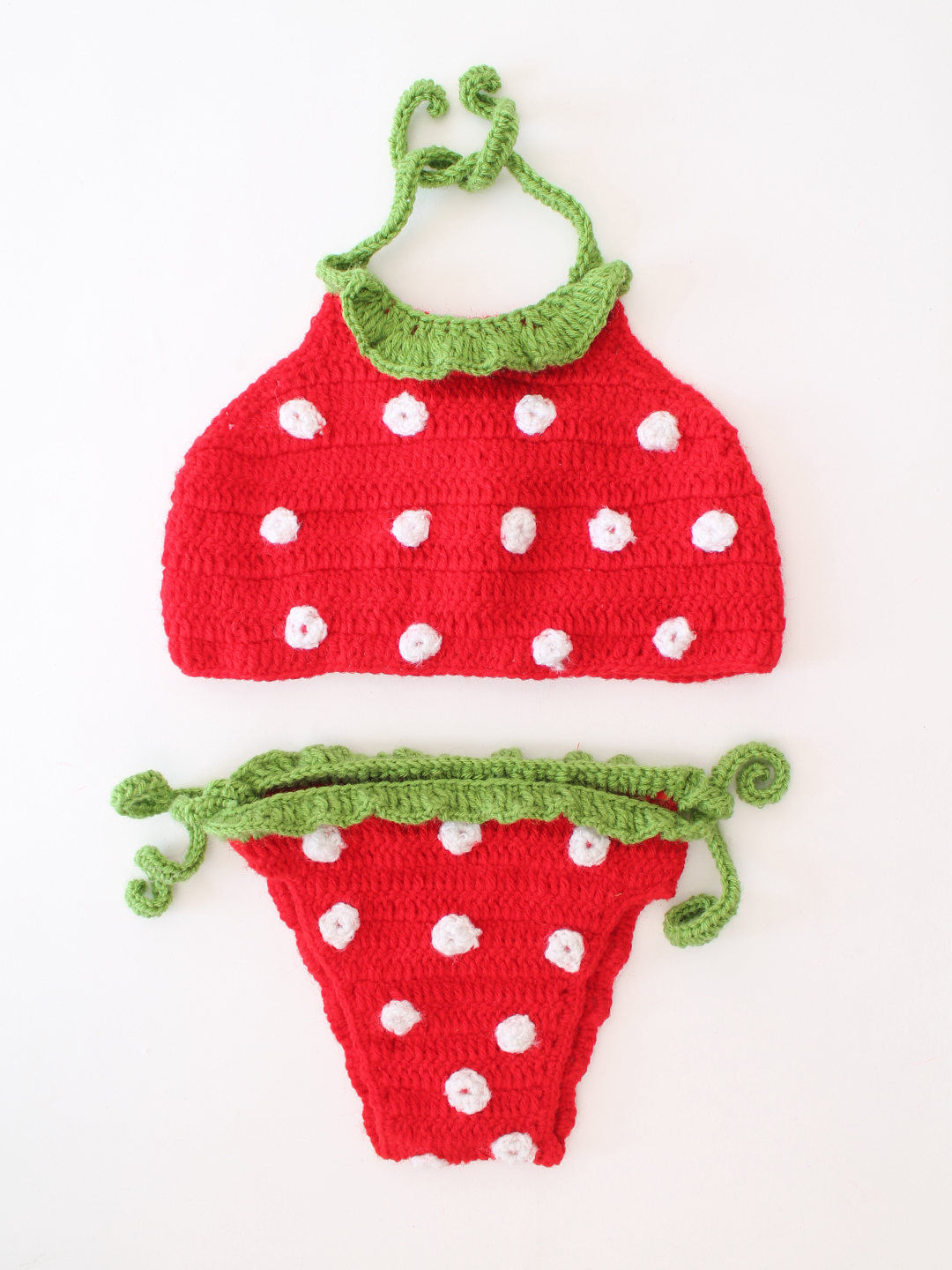 Strawberry Shape Newborn Photography Prop - Red