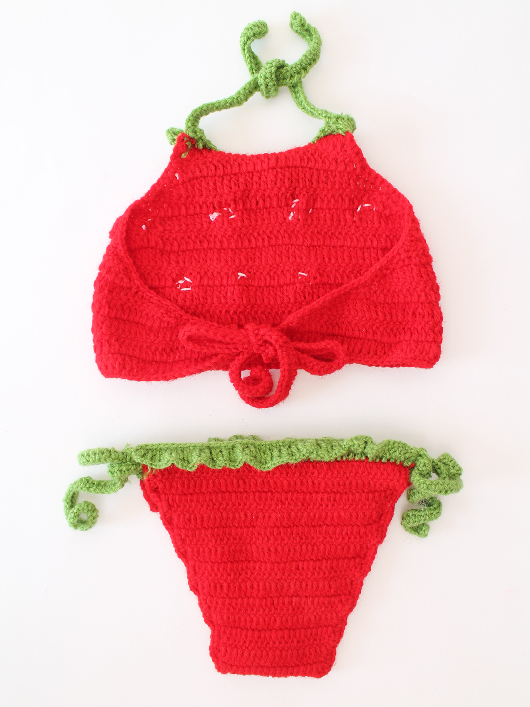Strawberry Shape Newborn Photography Prop - Red