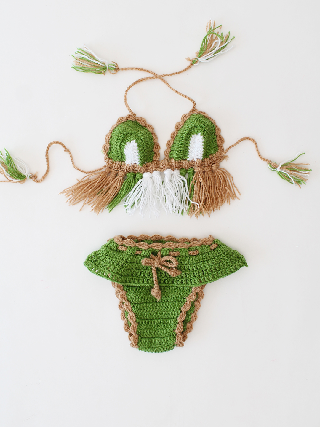Hawaiian Photography Props for Infants - Green