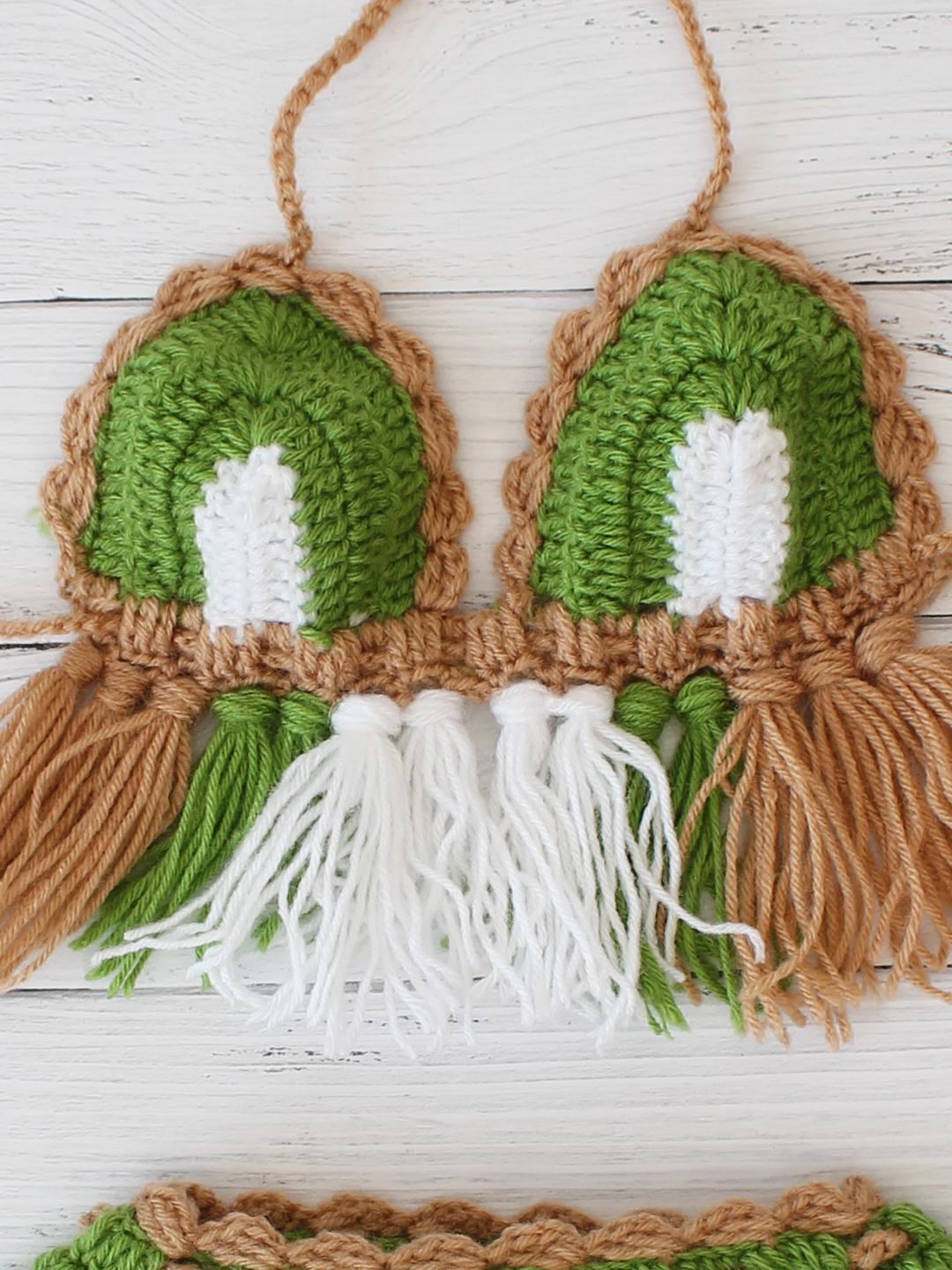 Hawaiian Photography Props for Infants - Green