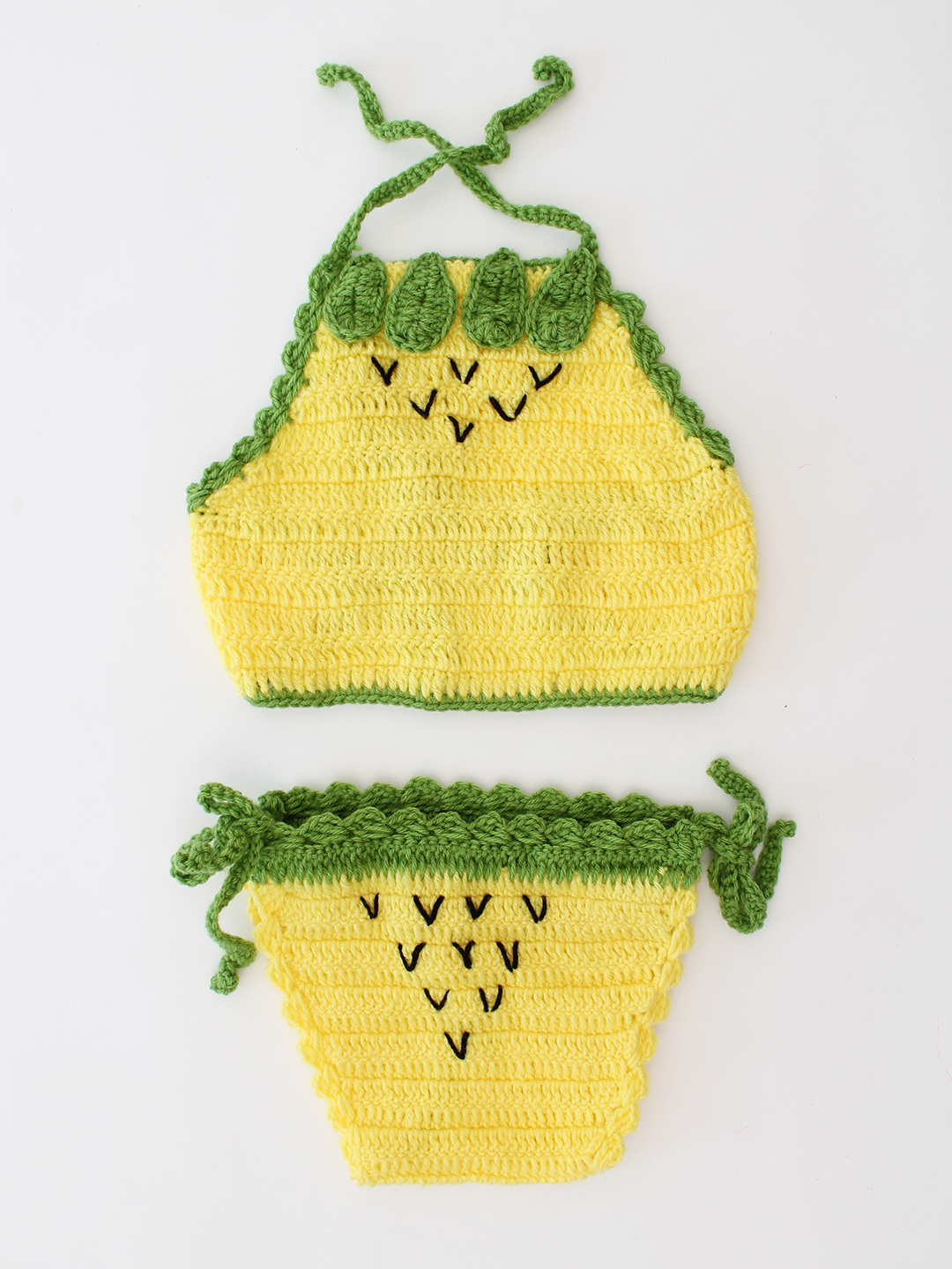 Pineapple Photo Props for Infants - Yellow