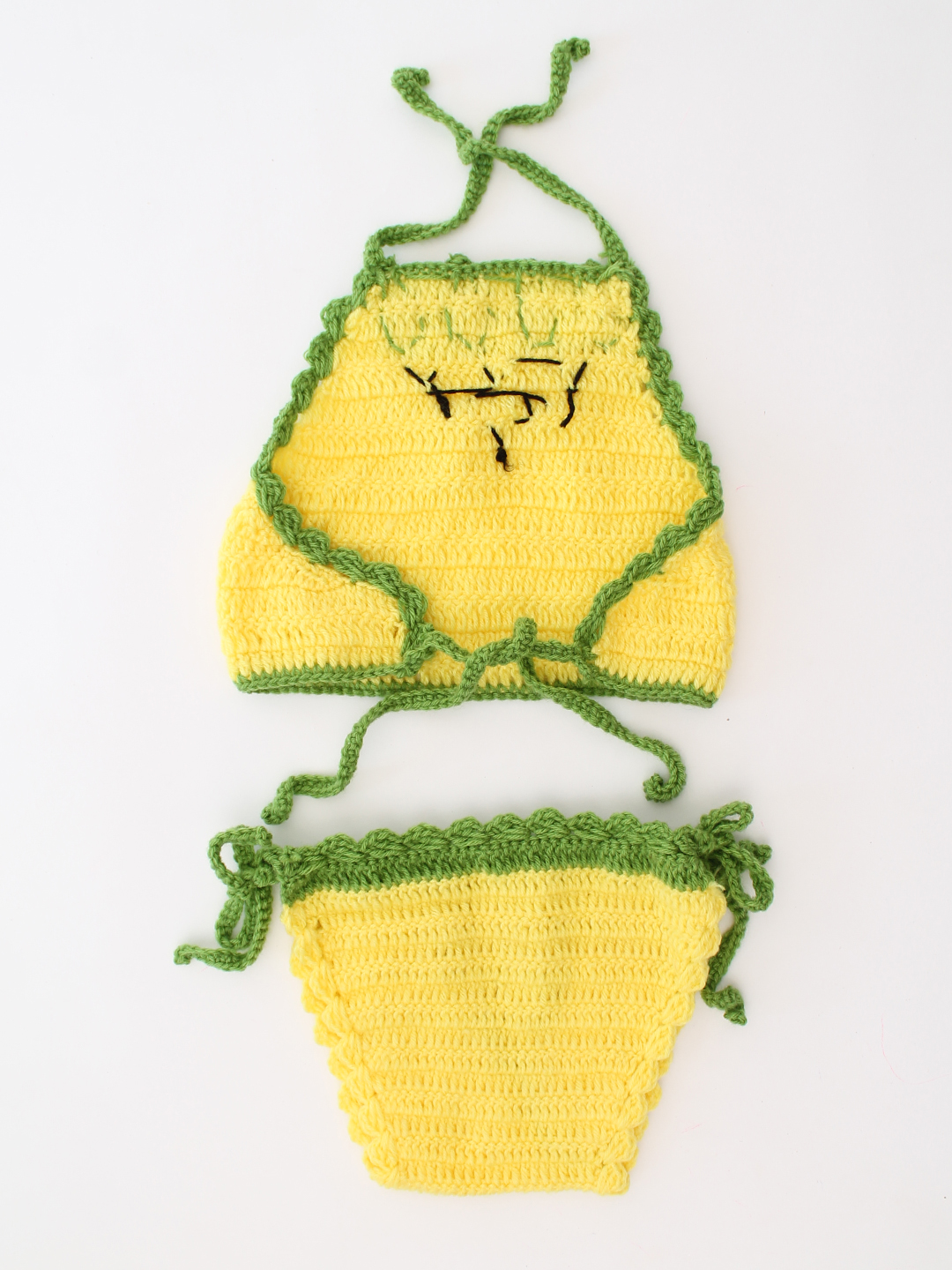 Pineapple Photo Props for Infants - Yellow