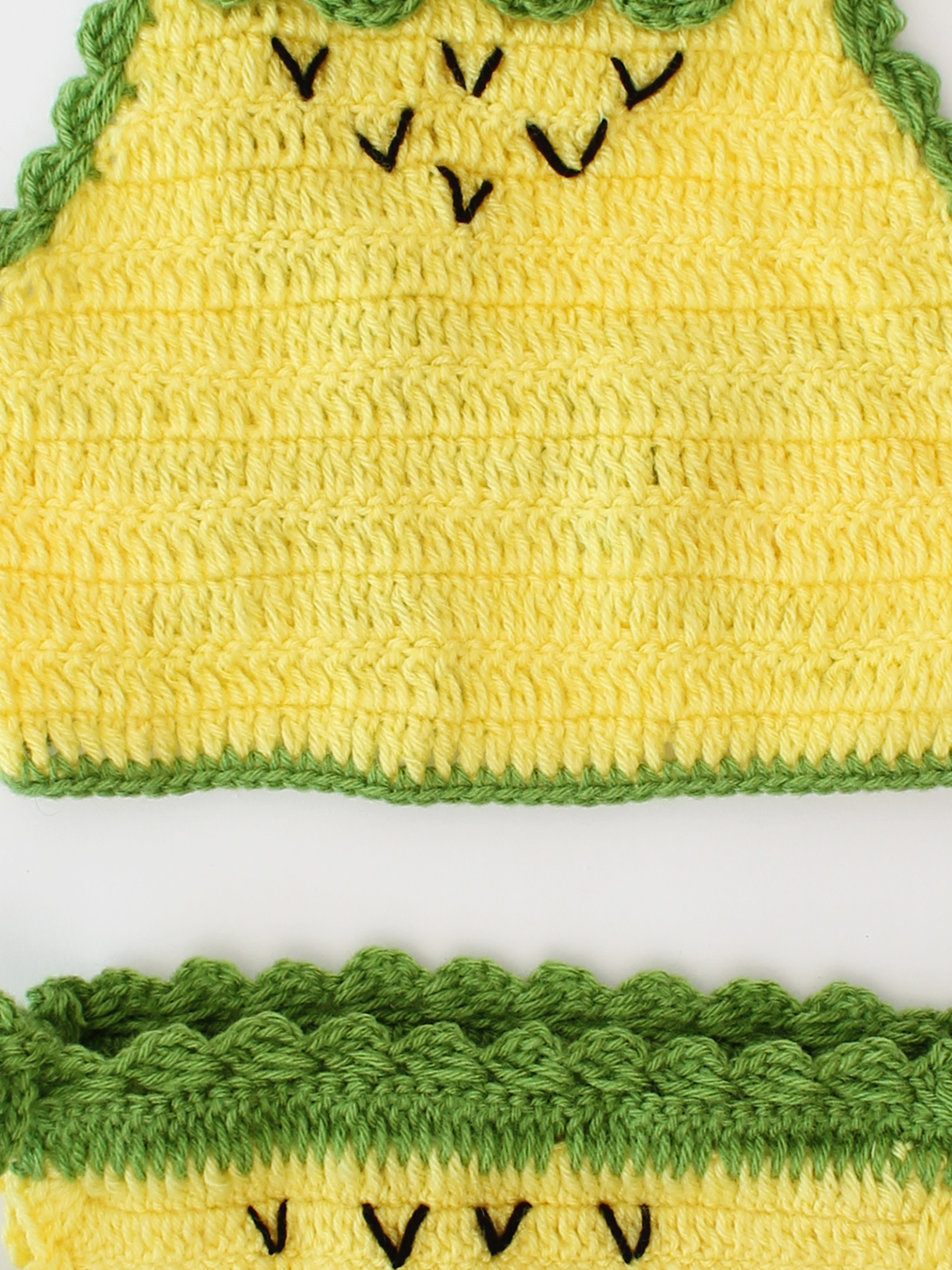 Pineapple Photo Props for Infants - Yellow