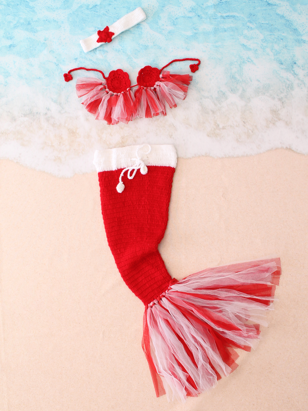 Mermaid Photoshoot Props - Red