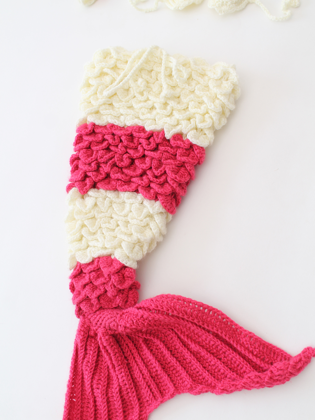 Mermaid Outfit Photography Prop with Headband - Cream