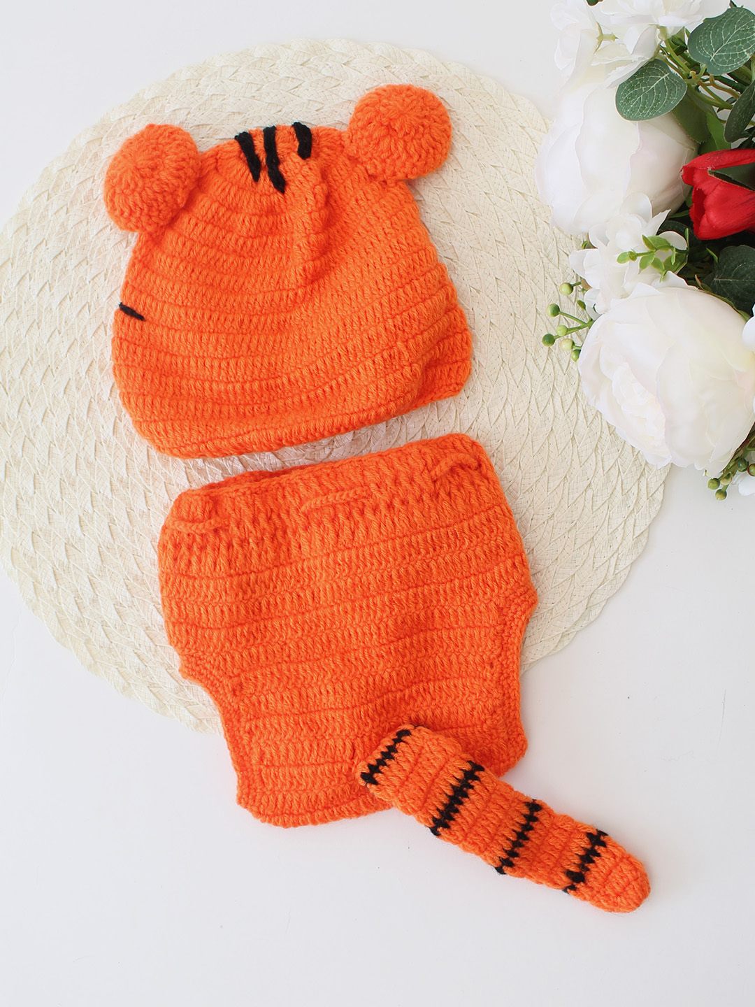 Baby Tiger Photography Costume - Orange