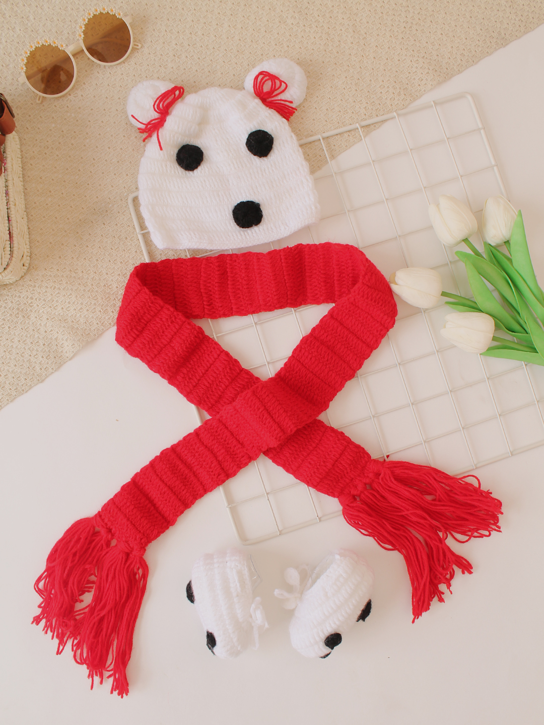 Polar Bear Baby Photography Prop - White