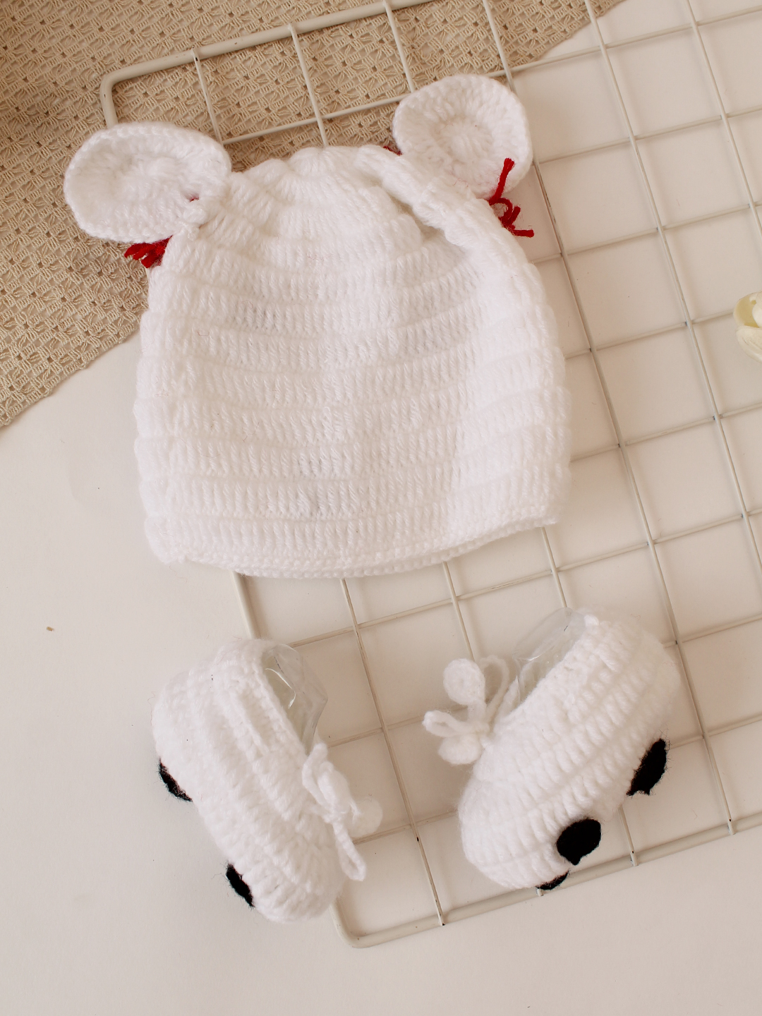 Polar Bear Baby Photography Prop - White
