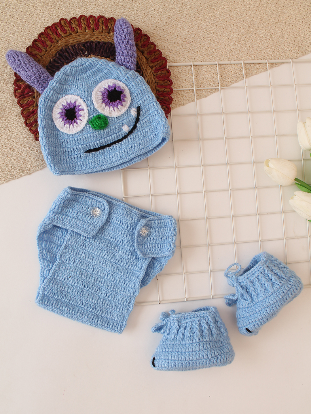 Devil Theme Baby Cosume - Blue