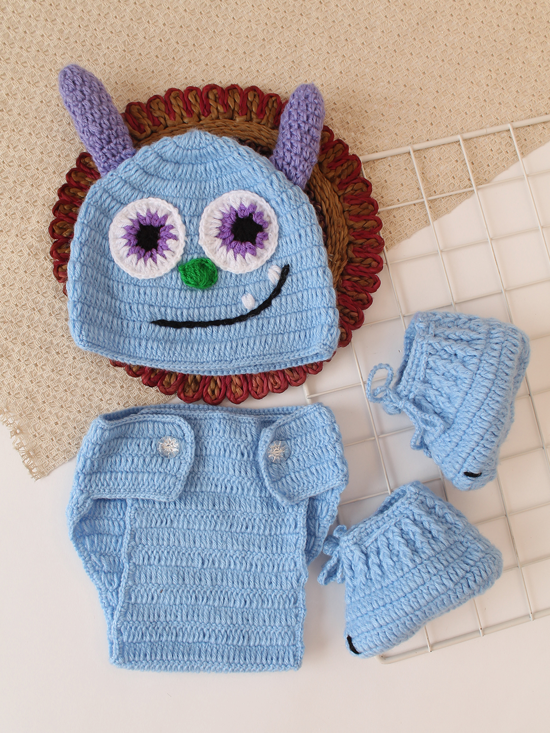 Devil Theme Baby Cosume - Blue