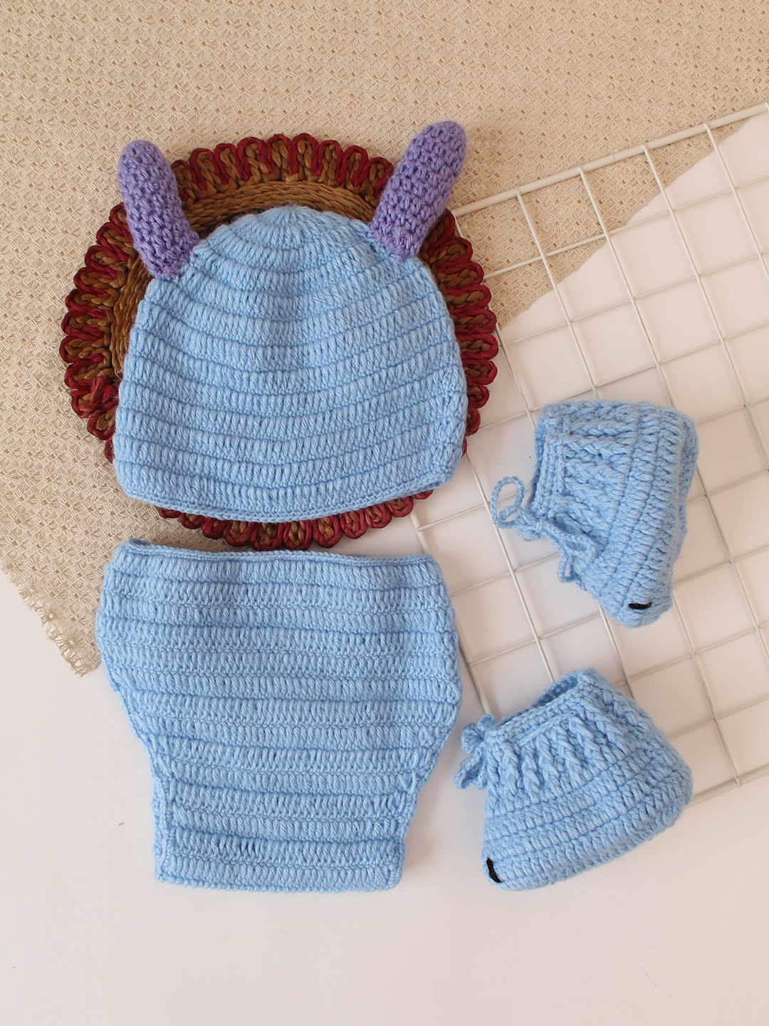 Devil Theme Baby Cosume - Blue