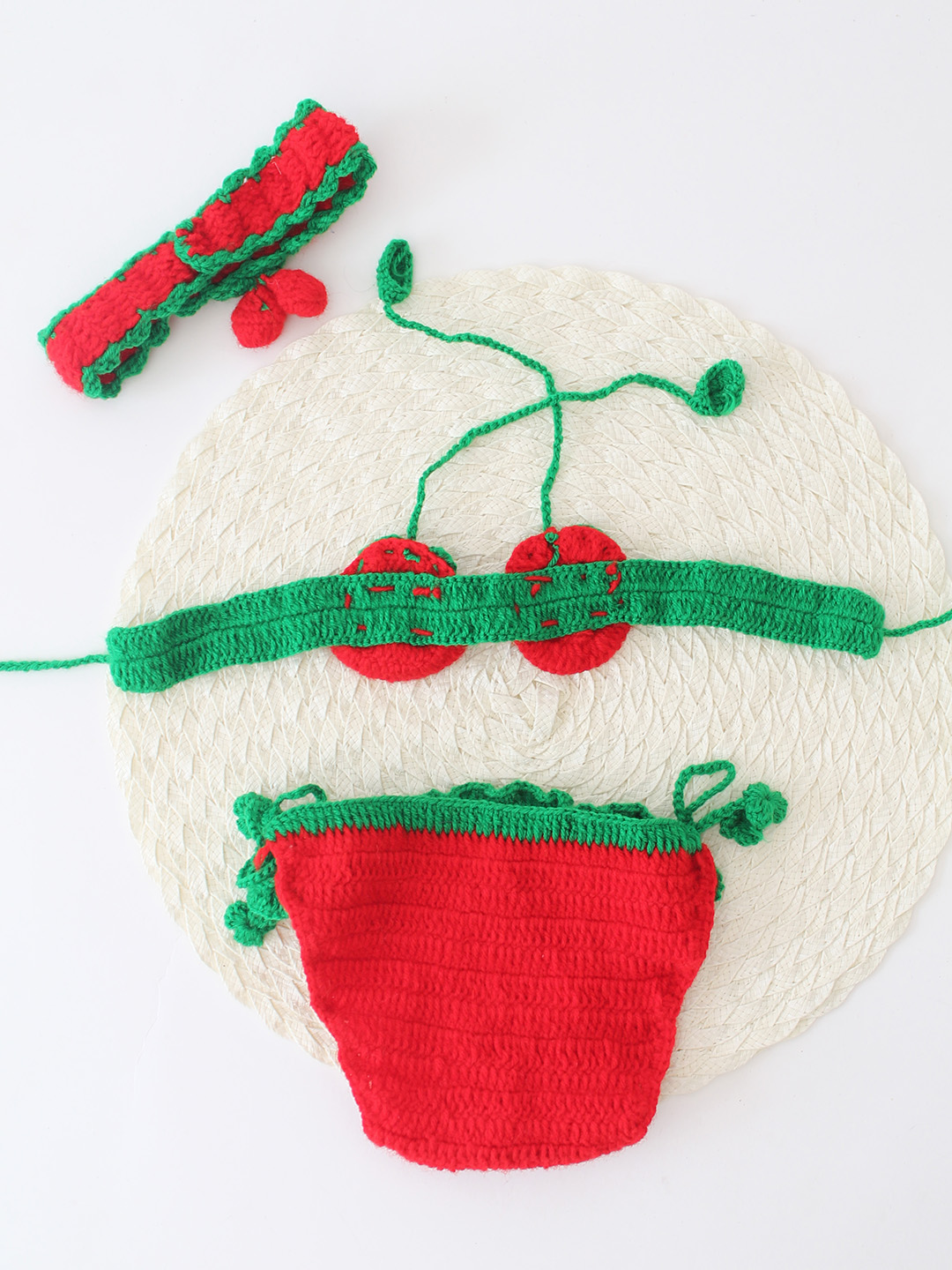 Tomato Design 3 piece Baby Costume - Red