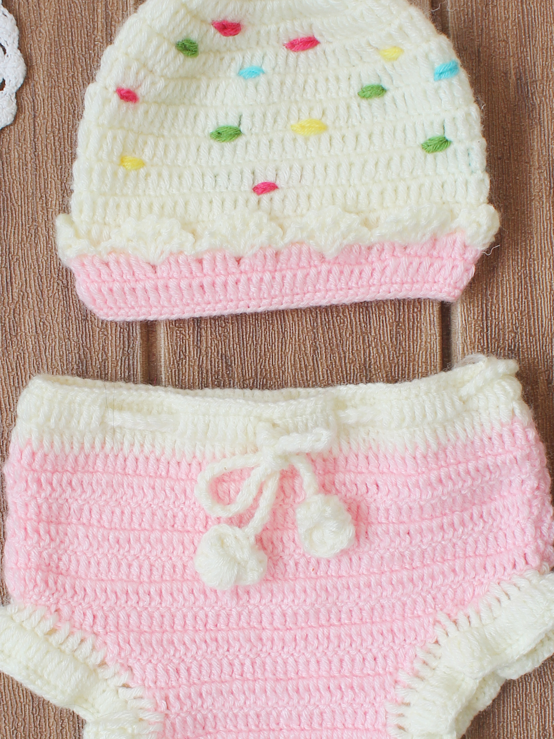 Woonie Ice-cream Design Infant Photography Prop - Pink