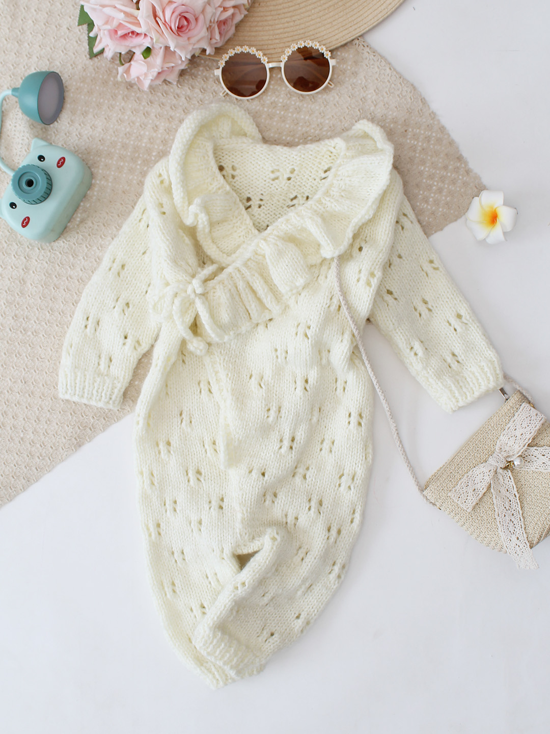 Frilled Jumpsuit - Cream