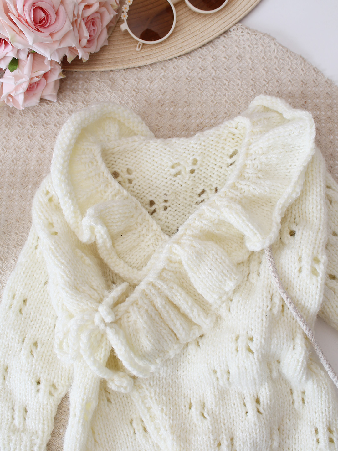Frilled Jumpsuit - Cream