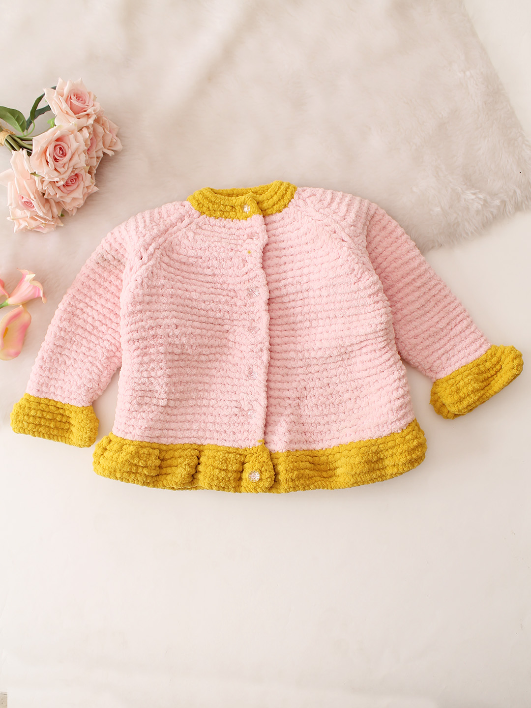 Super Soft Color Block Sweater - Pink