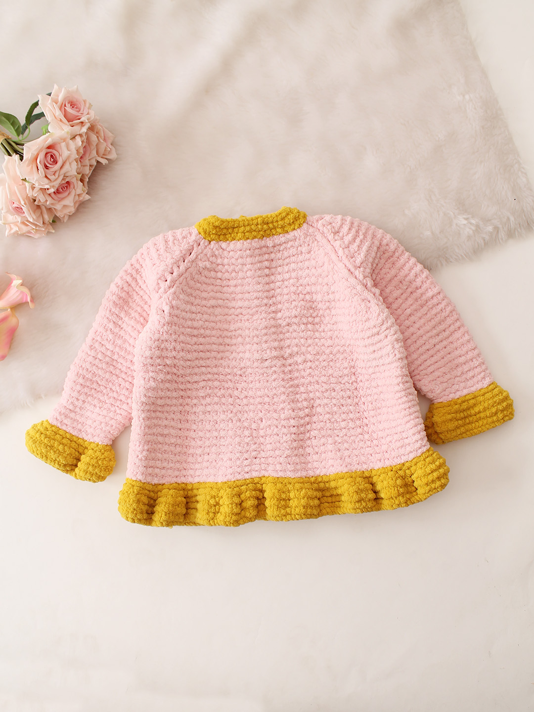 Super Soft Color Block Sweater - Pink