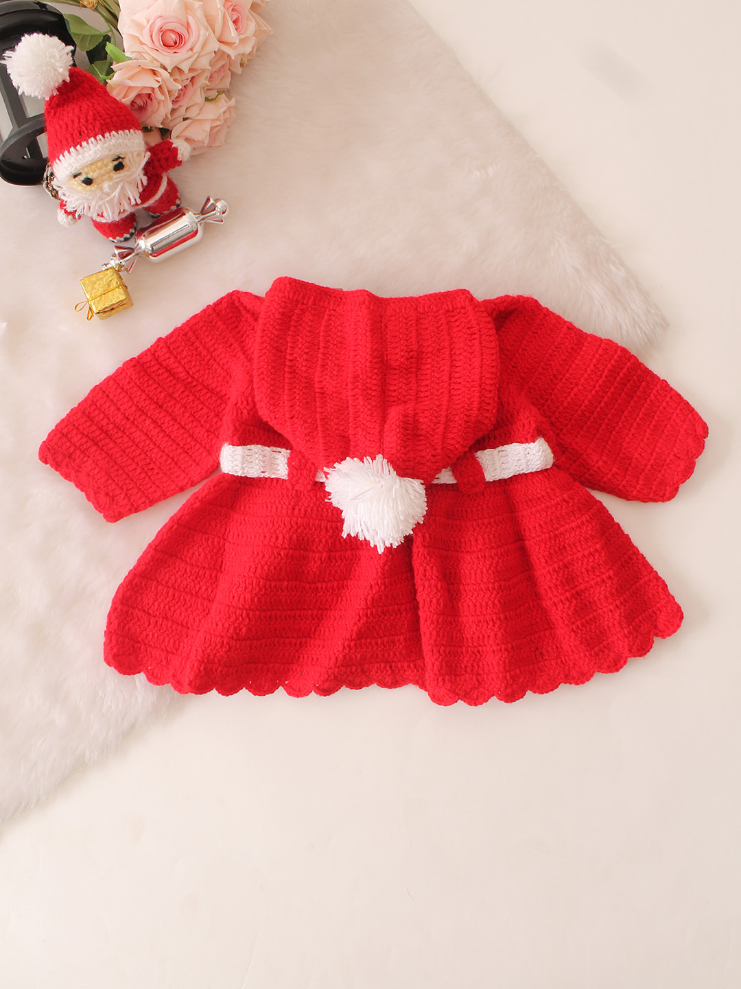 Hooded Icecream Cone Applique Detailed Blazer - Red