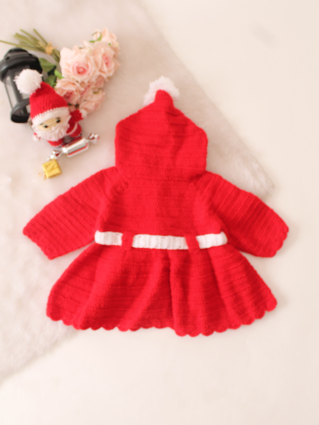 Hooded Icecream Cone Applique Detailed Blazer - Red
