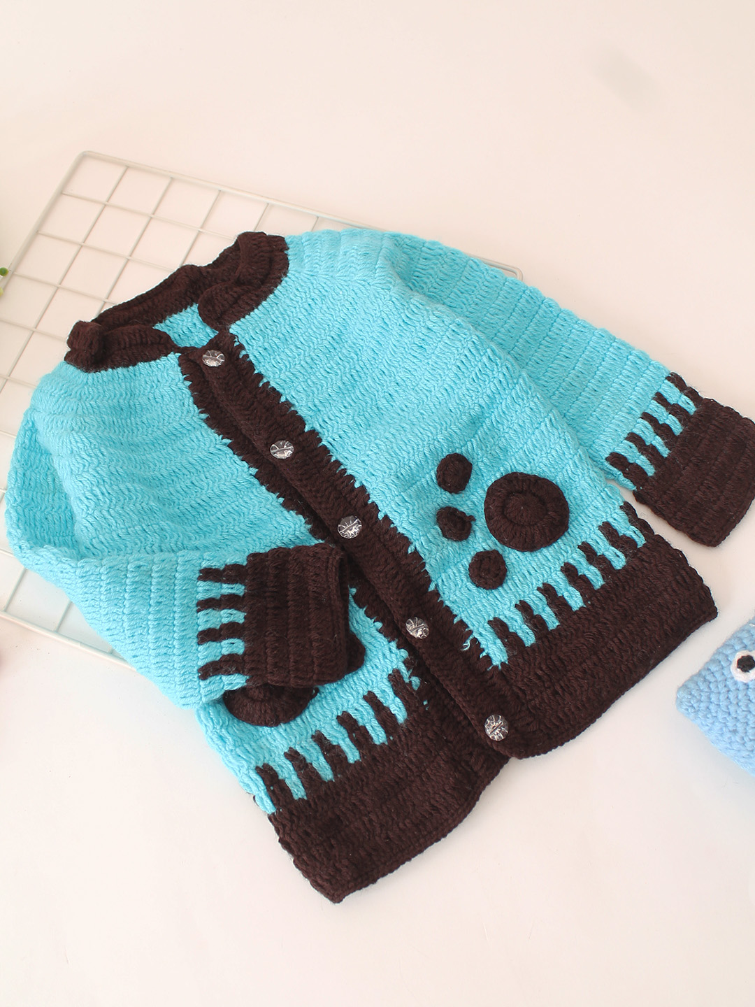 Paws DesignCardigan - Blue