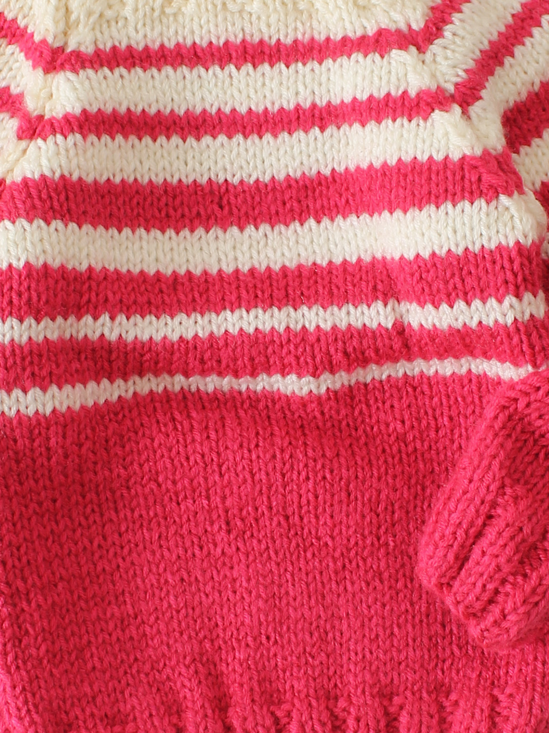 Striped Baby Cardigan - Pink