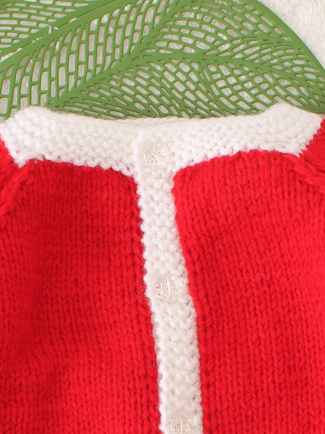 Christmas Theme Cardigan - Red