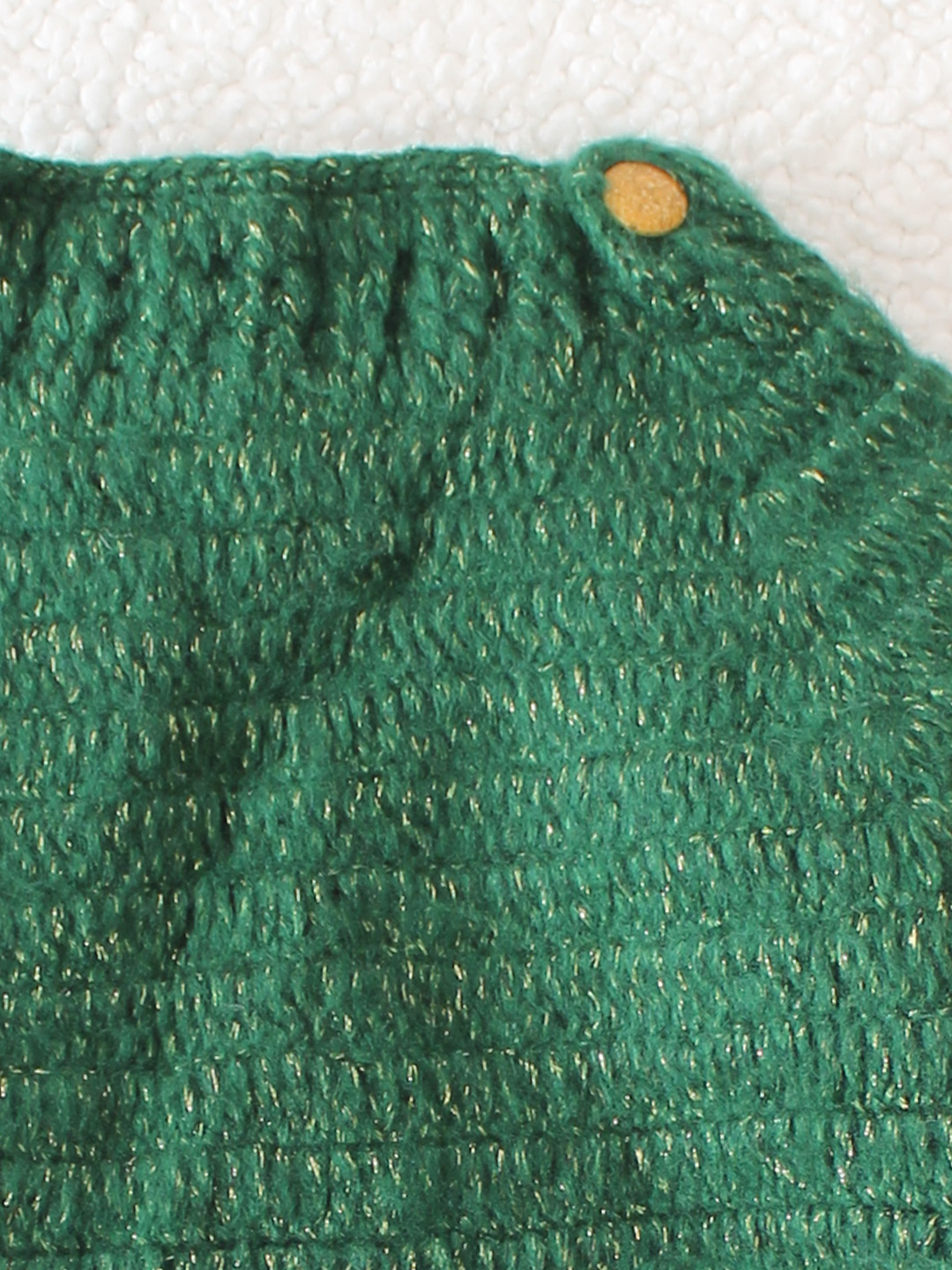 Sparkling Raglan Sleeve Sweater - Green
