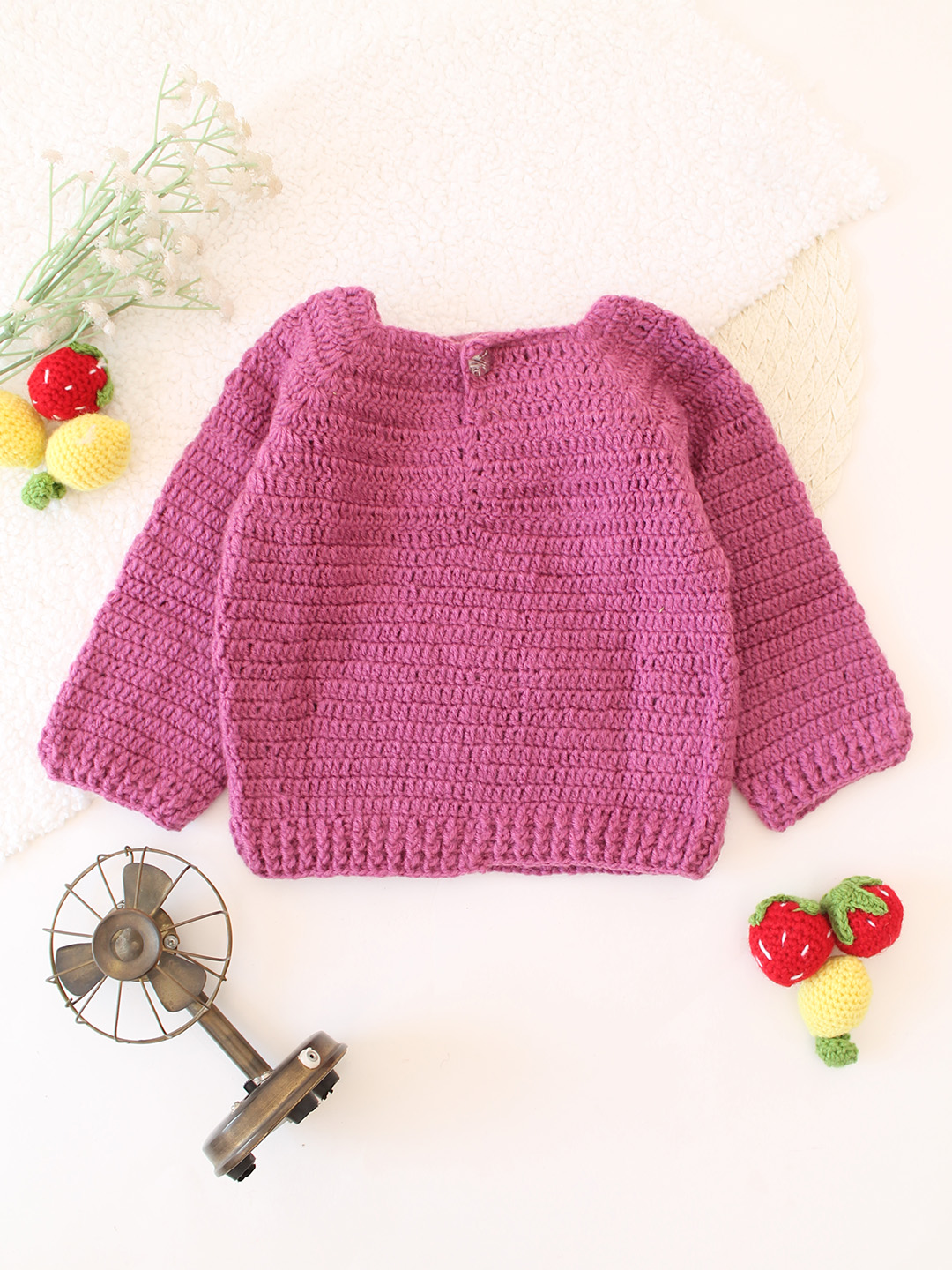 Christmas Tree Designed Sweater - Purple
