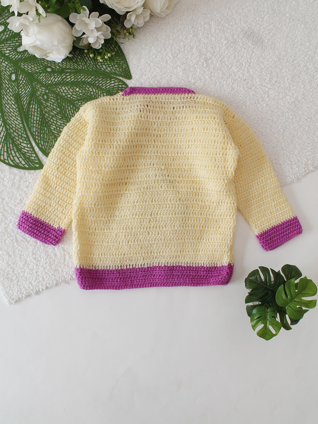Ship Designed Crochet Sweater - Cream