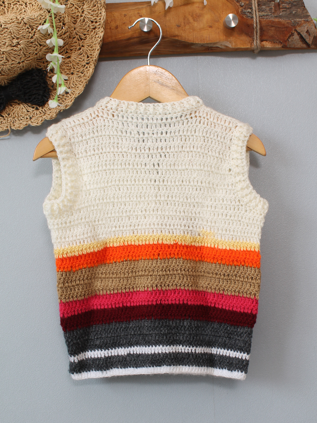Landscape Designed Cardigan - Butter Cream