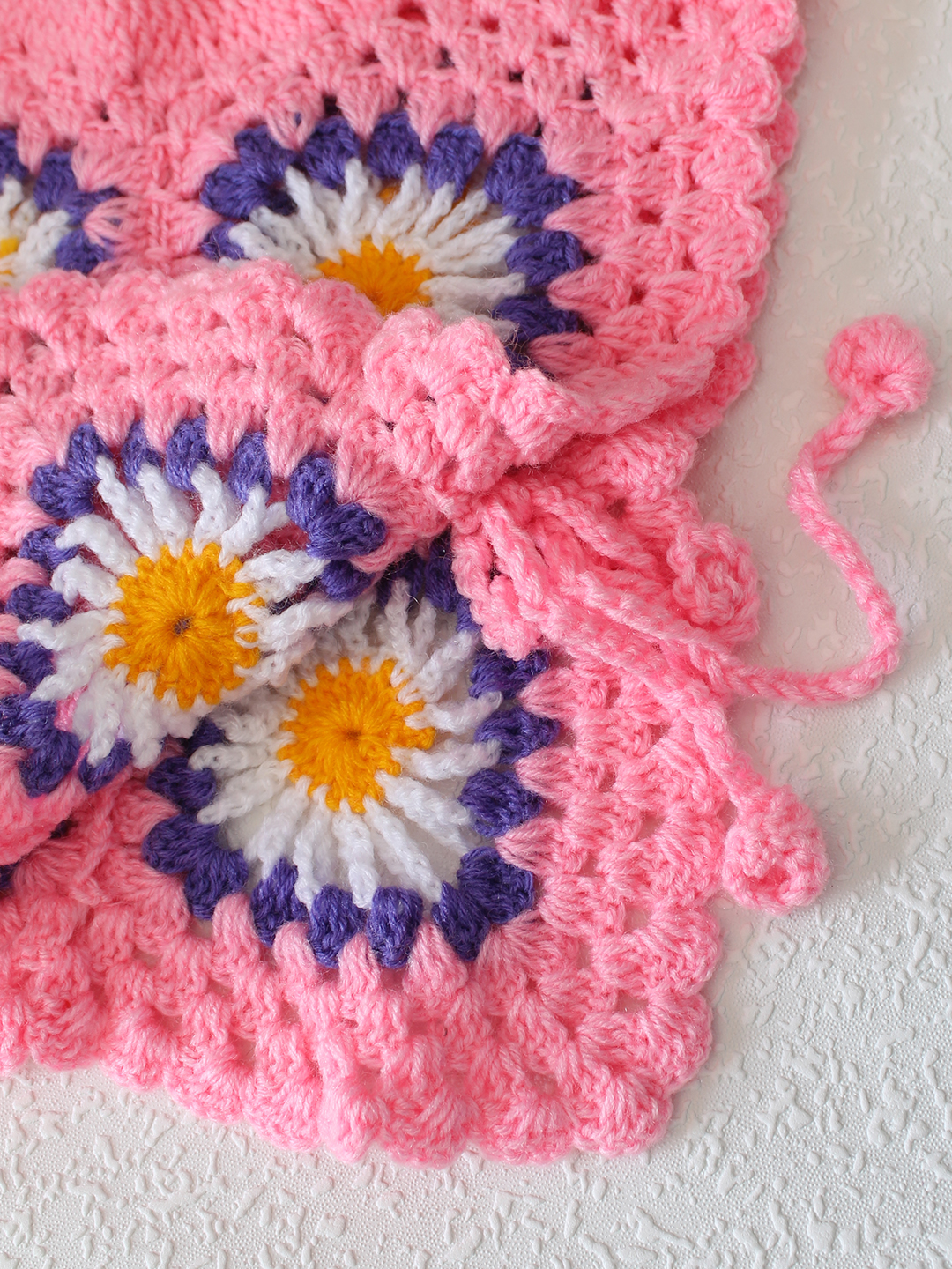 Daisy Side Tie- Knot Sweater - Pink