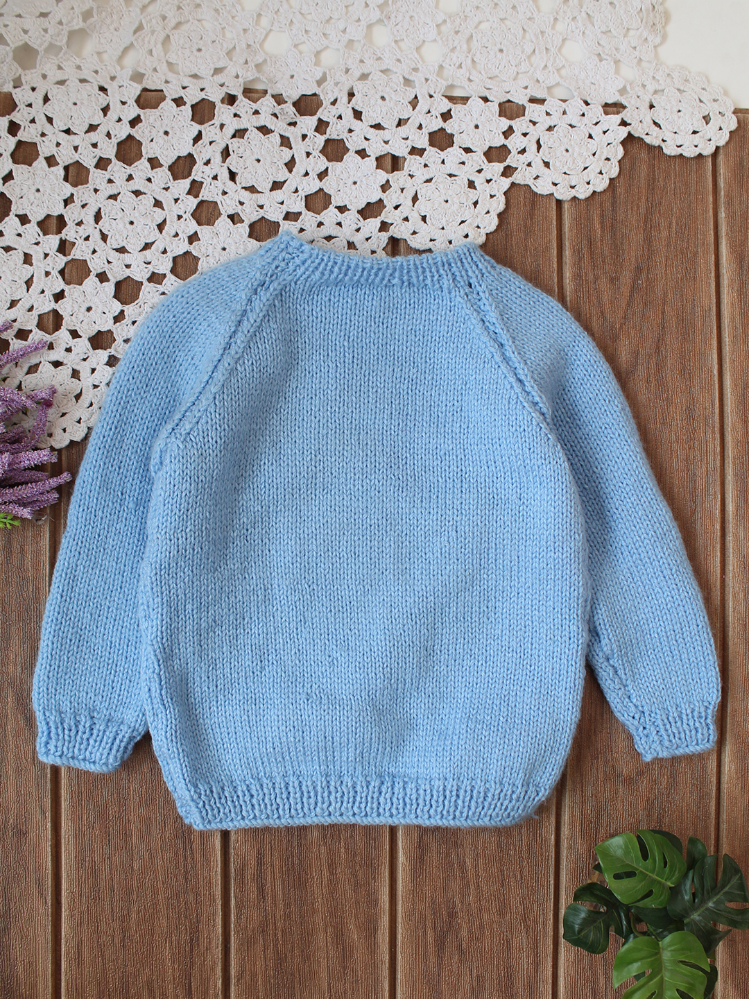 Daisy Floral Sweater - Blue