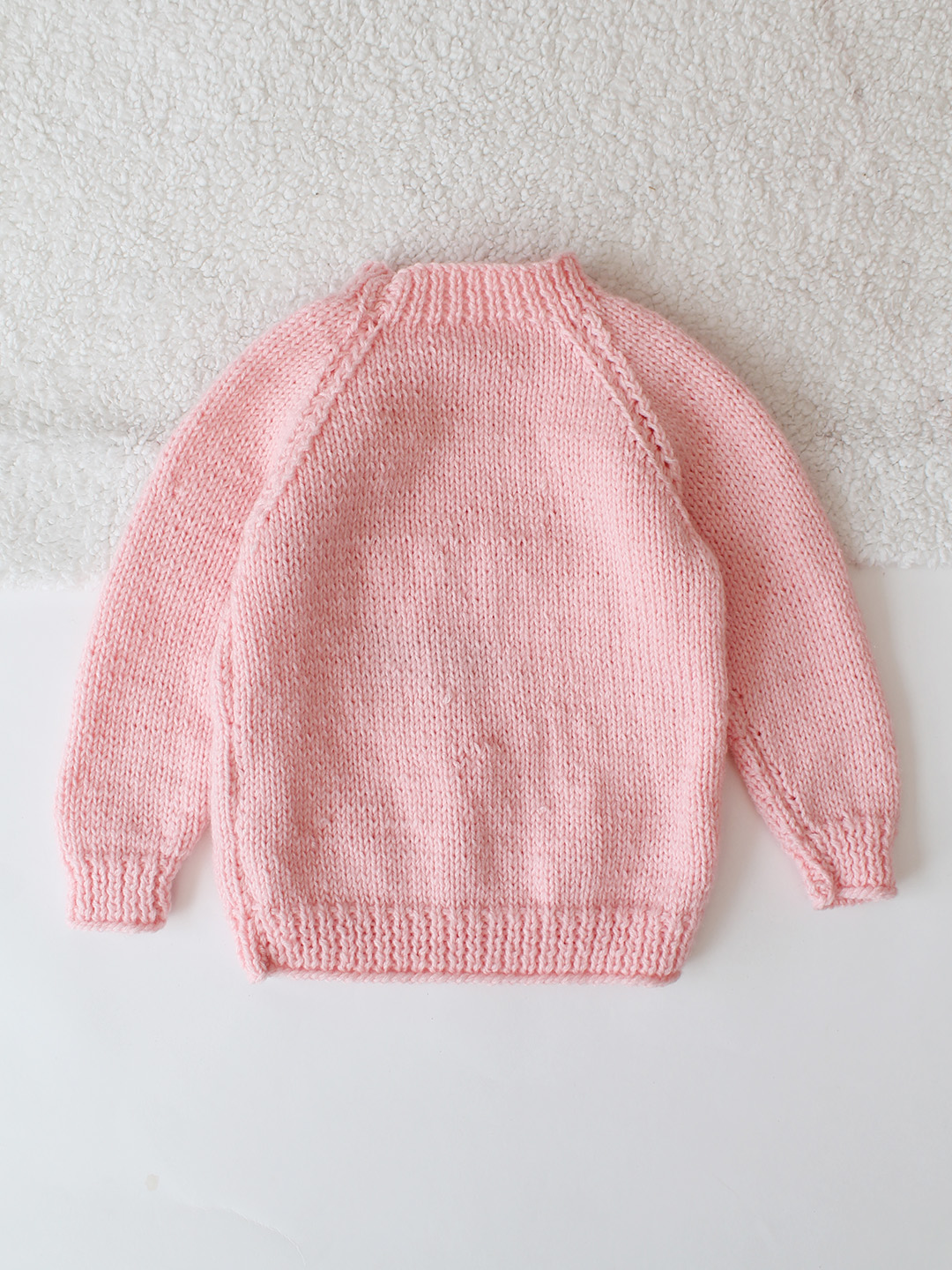 Handknitted Embroidered Bunny Ears Pullover