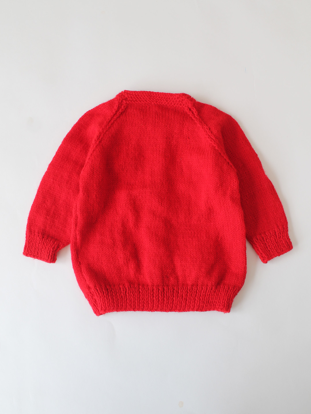 Heart Applique Newborn Sweater - Red