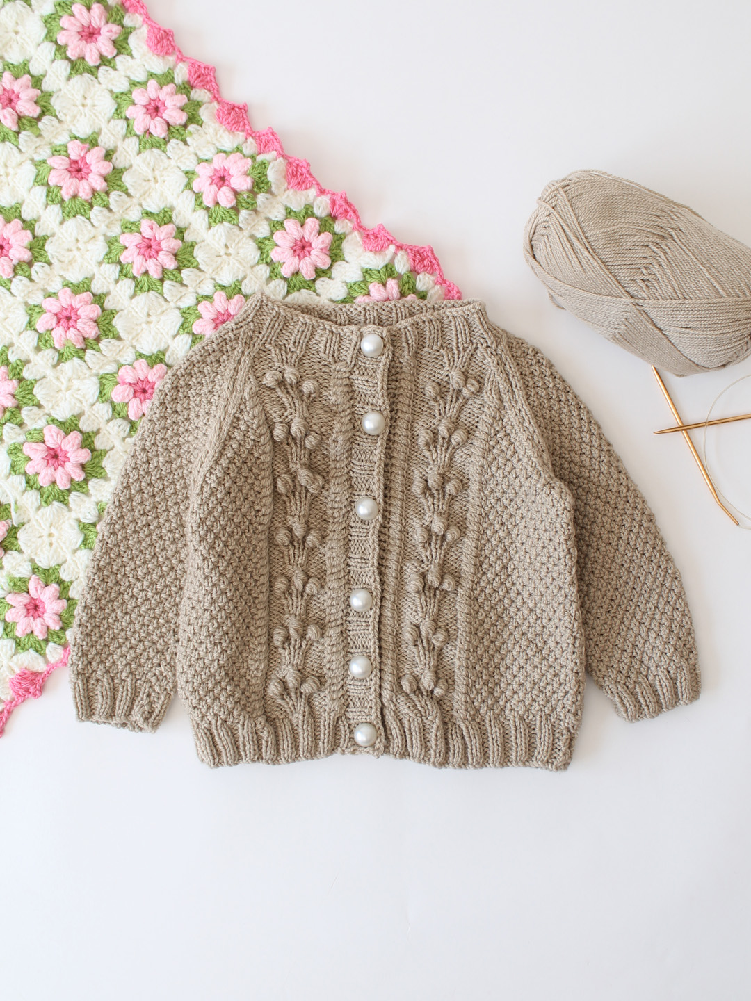 Premium Baby Knit Sweater - Beige