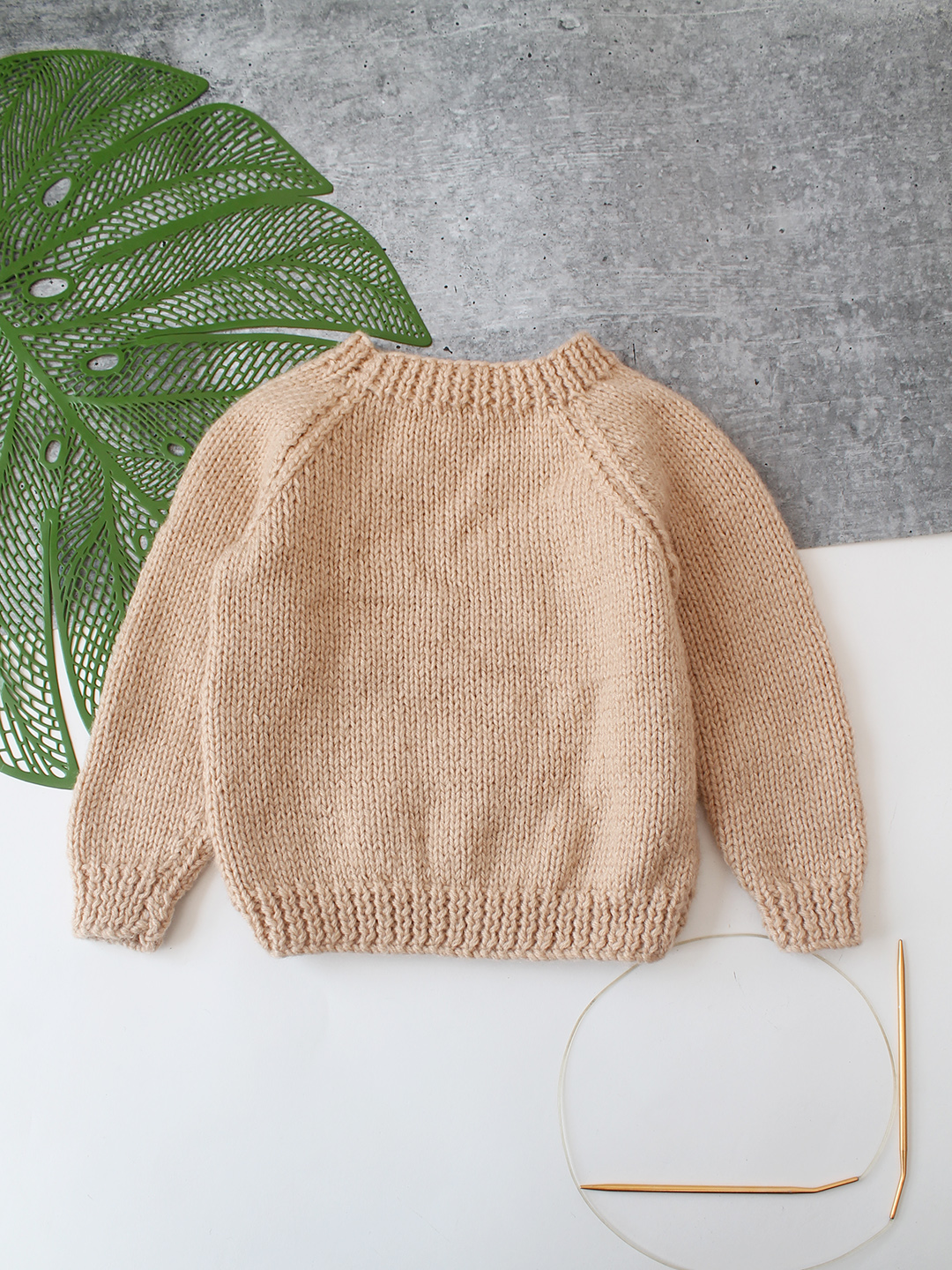 Woonie Handknitted Floral Embroidered Sweater - Beige