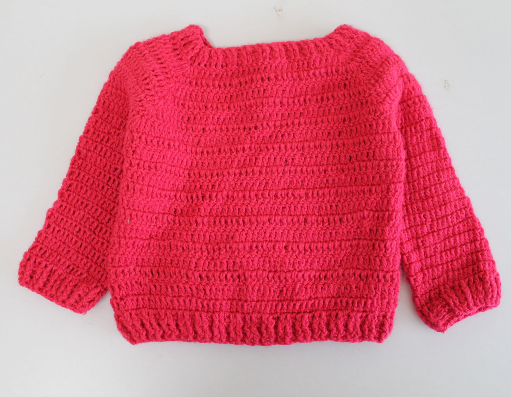 Woonie Full Sleeves Flower Design Sweater - Pink