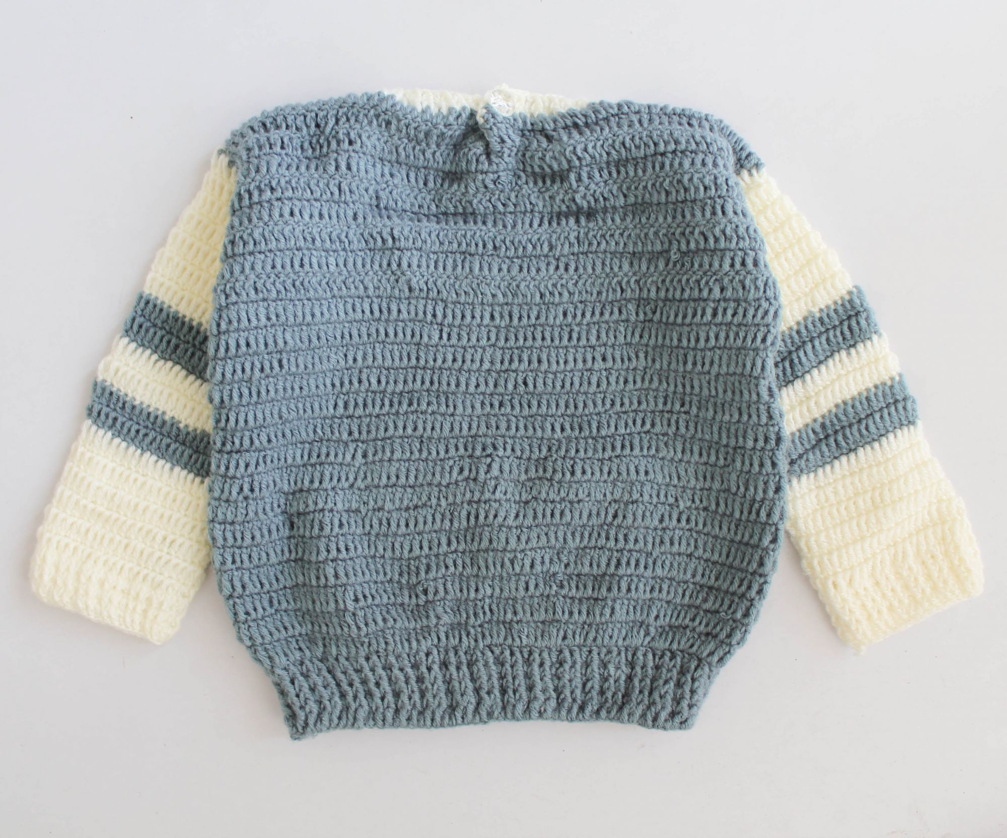 Woonie Full Sleeves Color Block Sweater - Grey