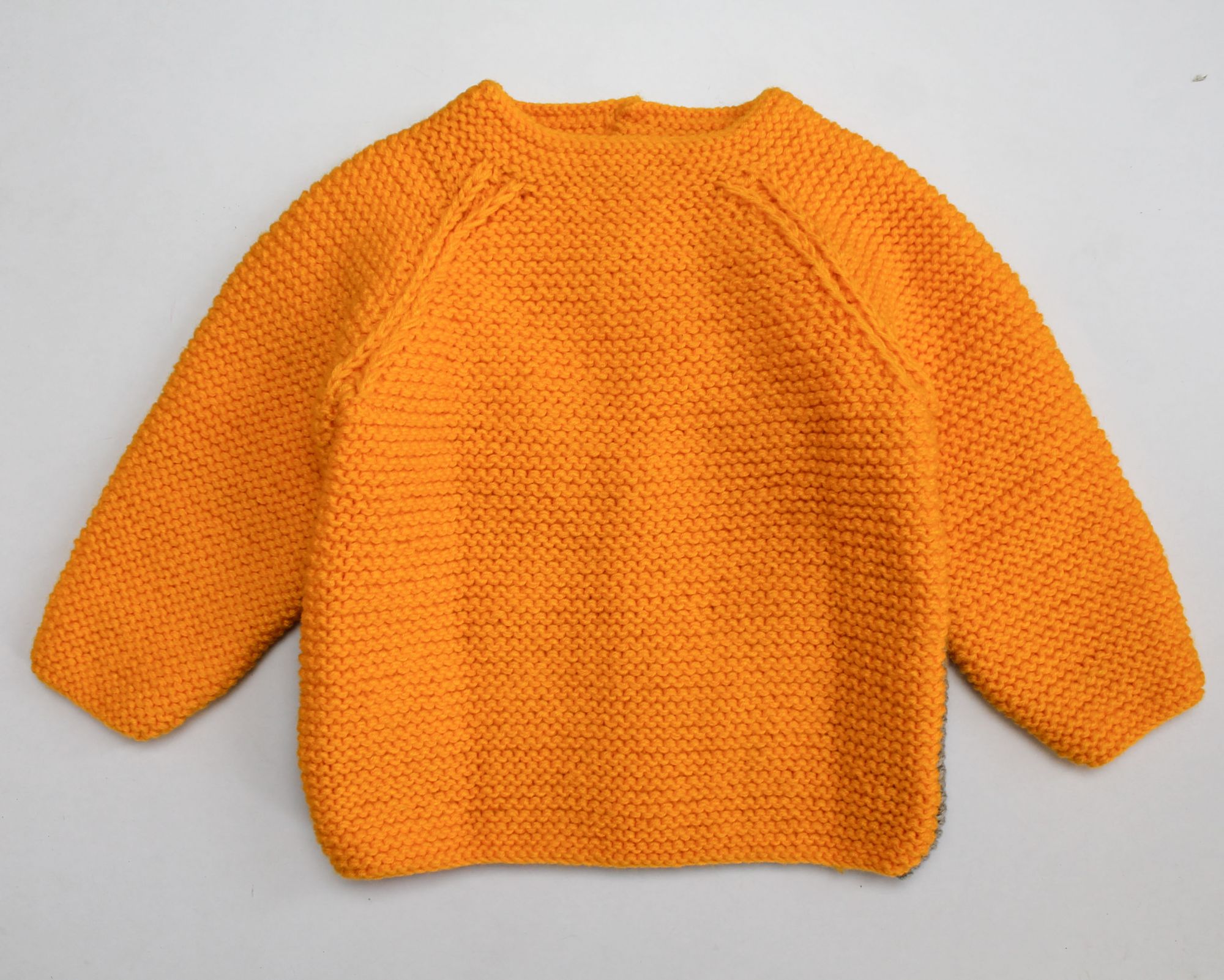 Woonie Handmade Full Sleeves Bowy Design Sweater - Yellow