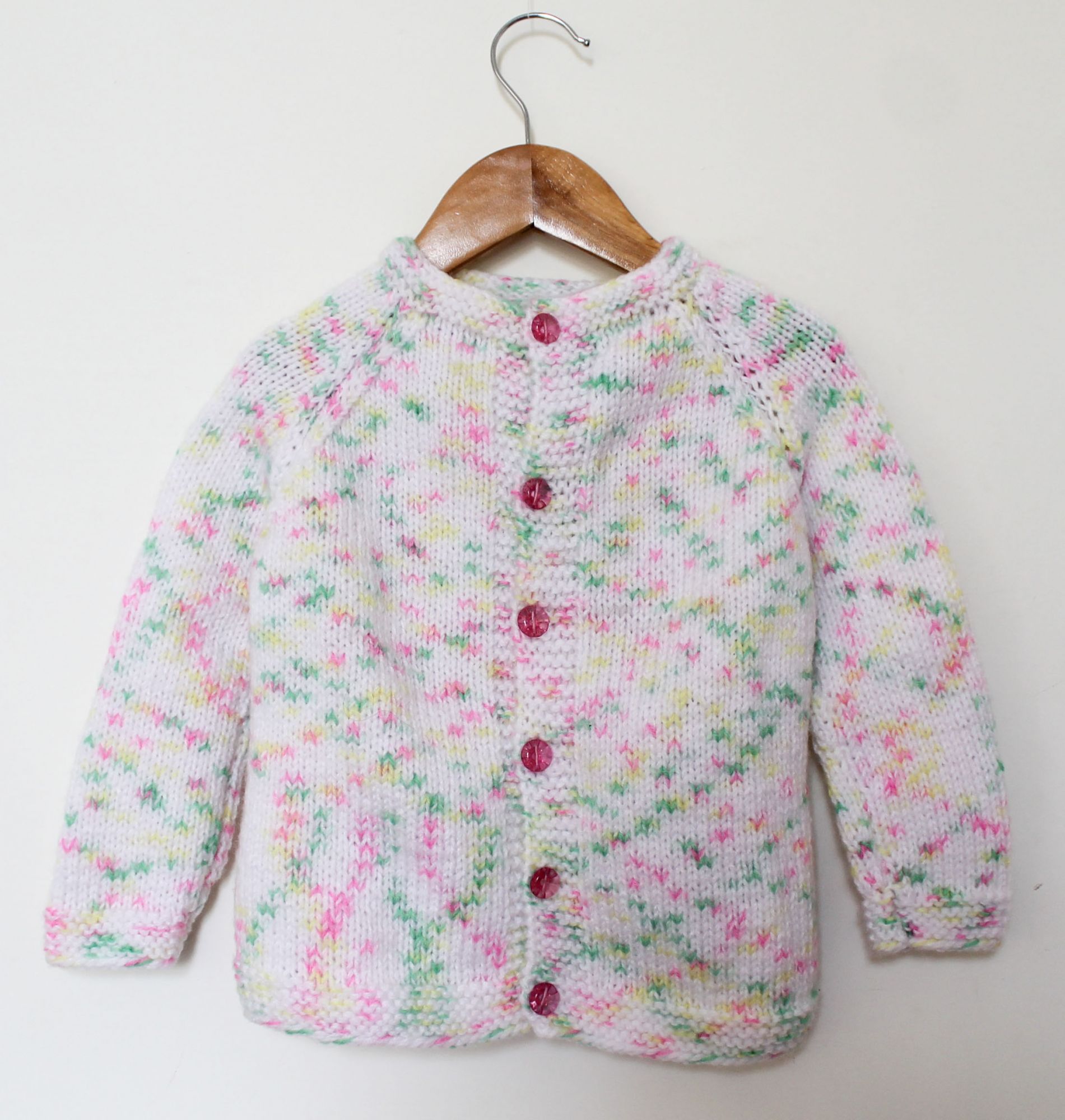 Woonie Handmade Full Sleeves Self Design Sweater - White