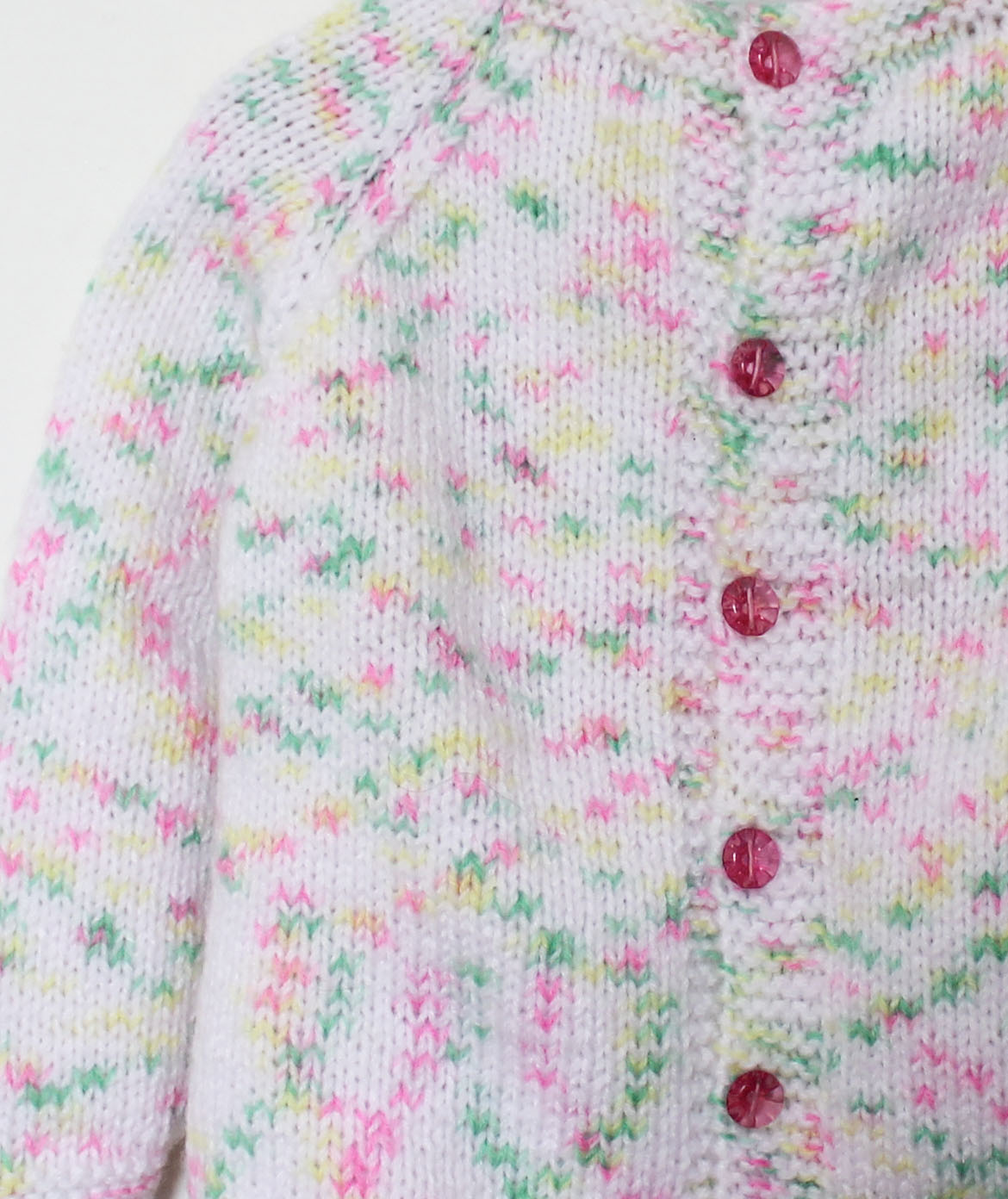 Woonie Handmade Full Sleeves Self Design Sweater - White
