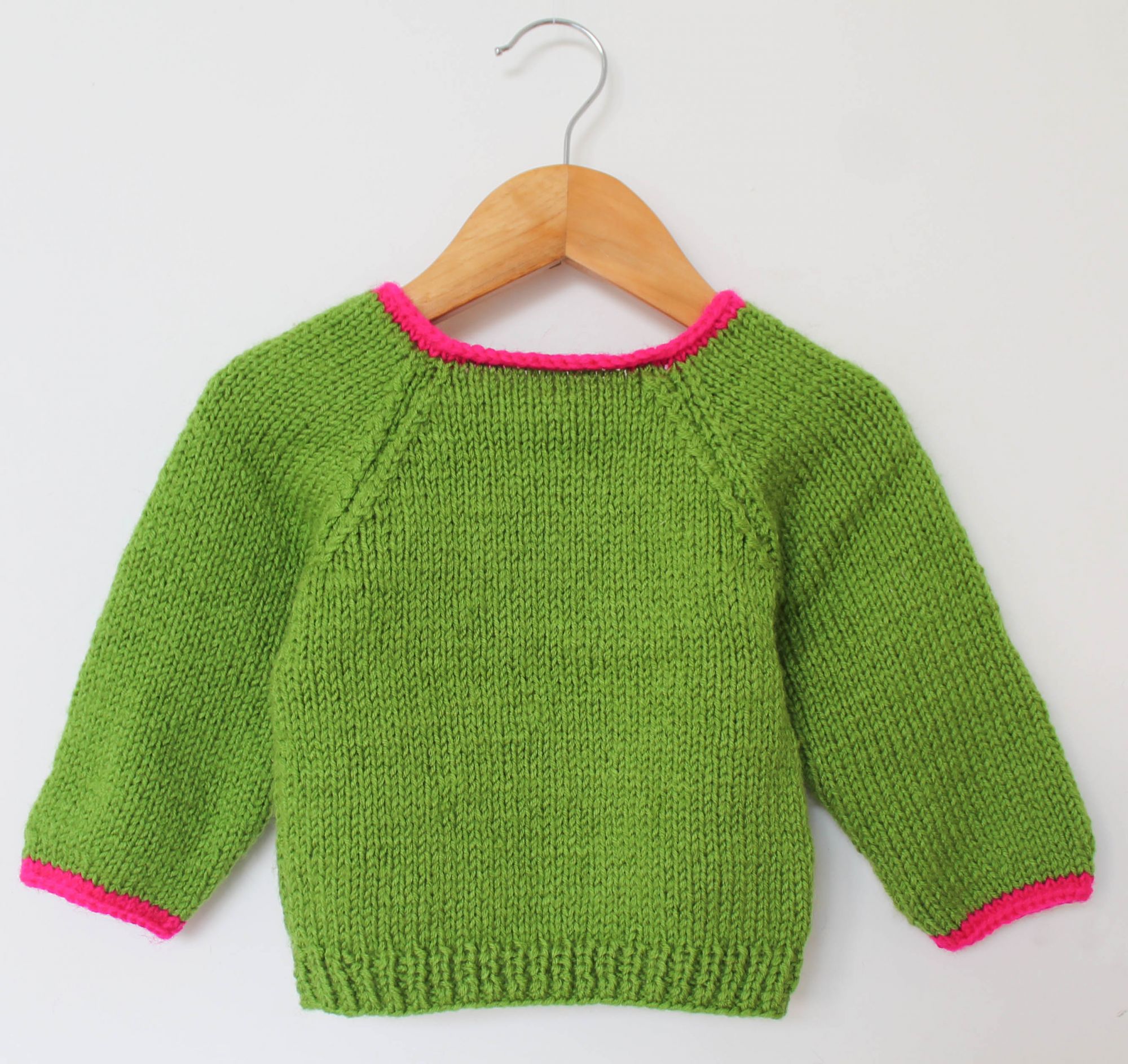 Woonie Full Sleeves Handmade Dog Sweater - Green