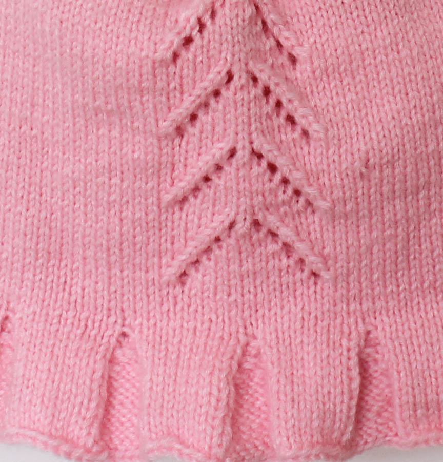 Woonie Handmade Sleeveless Flared Sweater - Pink